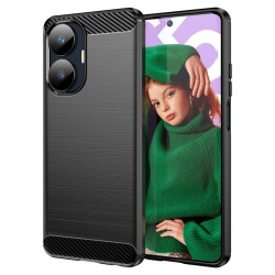 Силиконов гръб Rugged Armor за Realme C55 - черен