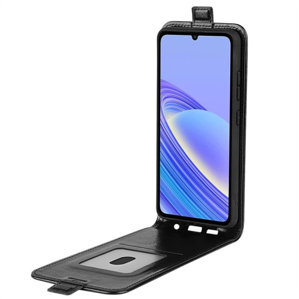 Кожен калъф flip за TCL 40SE - черен Кожен калъф flip за TCL 40SE - черен