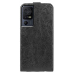 Кожен калъф flip за TCL 40SE - черен - 0 Кожен калъф flip за TCL 40SE - черен - 0