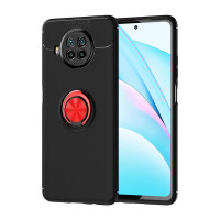 Хибриден гръб с кръгла стойка за Xiaomi Mi 10T Lite 5G - червен