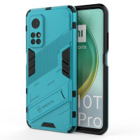 Хибриден гръб със стойка марка BIBERCAS за Xiaomi Mi 10T 5G/10T Pro 5G - син