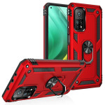 Хибриден гръб със стойка за Xiaomi Mi 10T 5G/10T Pro 5G - червен - 0