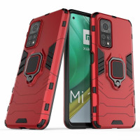 Хибриден гръб със стойка за Xiaomi Mi 10T 5G/10T Pro 5G - червен