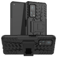 Двупластов гръб със стойка за Xiaomi Mi 10T 5G/10T Pro 5G - черен