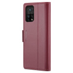 Кожен калъф страничен flip марка CASEME за Xiaomi 10T 5G/10T Pro 5G  &ndash; винено червен - 2