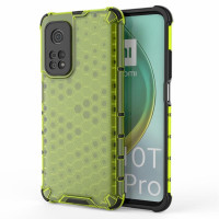 Хибриден гръб с ромбоидна шарка за Xiaomi Mi 10T 5G/10T Pro 5G - зелен