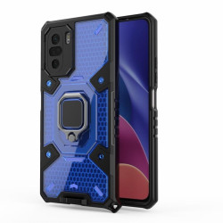 Хибриден гръб със стойка за Xiaomi Mi 11i 5G/POCO F3 5G - син