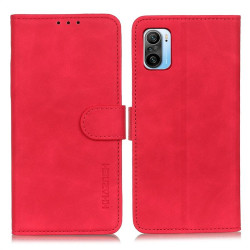 Калъф тип портмоне марка KHAZNEH за Xiaomi Mi 11i 5G/POCO F3 5G - червен