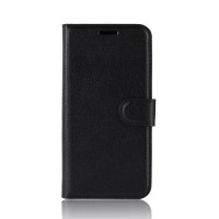 Кожен калъф тип портмоне за Xiaomi Mi A3 - черен