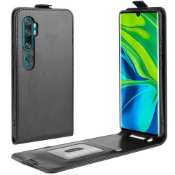 Кожен калъф flip за Xiaomi Mi Note 10 - черен