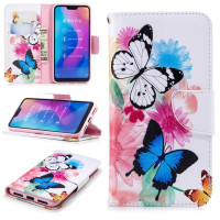 Калъф тип портмоне за Xiaomi Mi A2 lite - шарени пеперуди