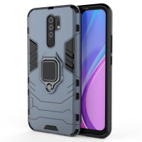Хибриден гръб със стойка за Xiaomi Redmi 9 - стоманено син