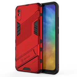 Хибриден гръб със стойка за Xiaomi Redmi 9A - червен