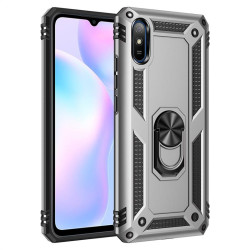 Хибриден гръб със стойка за Xiaomi Redmi 9A - бял