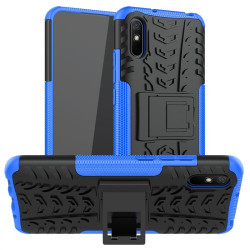 Двупластов гръб със стойка за Xiaomi Redmi 9A - син