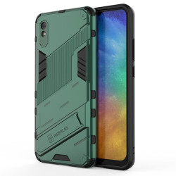 Хибриден гръб със стойка за Xiaomi Redmi 9A - зелен металик