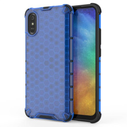 Хибриден гръб с ромбоидна шарка за Xiaomi Redmi 9A - син