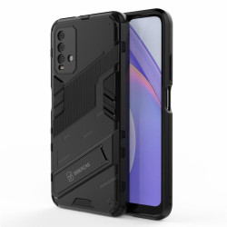 Хибриден гръб със стойка за Xiaomi Redmi 9T - черен