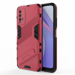 Хибриден гръб със стойка за Xiaomi Redmi 9T - розов
