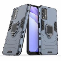 Хибриден гръб със стойка за Xiaomi Redmi 9T - стоманено син