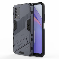 Хибриден гръб със стойка за Xiaomi Redmi 9T - сив