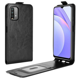 Кожен калъф flip за Xiaomi Redmi 9T - черен
