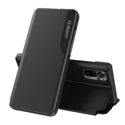 Тънък кожен калъф за Xiaomi Redmi Note 10 5G/POCO M3 Pro – черен