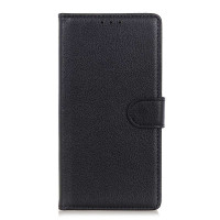Кожен калъф тип портмоне за Xiaomi Redmi Note 10 Pro - черен