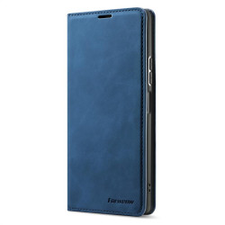 Кожен калъф страничен flip марка FORWENW за Xiaomi Redmi Note 10 Pro – син