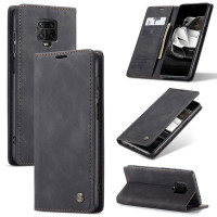Калъф страничен flip марка CASEME за Xiaomi Redmi Note 9 Pro – черен