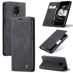 Калъф страничен flip марка CASEME за Xiaomi Redmi Note 9 Pro – черен