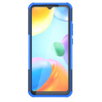 Двупластов гръб със стойка за Xiaomi Redmi 10C - син - 0