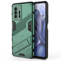 Хибриден гръб със стойка марка BIBERCAS за Xiaomi 11T 5G/11T Pro - зелен металик