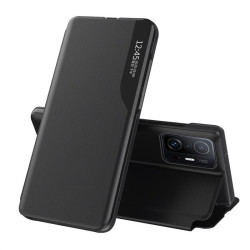 Тънък кожен калъф за Xiaomi 11T 5G/11T Pro – черен