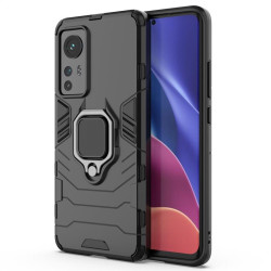 Хибриден гръб със стойка за Xiaomi 12 - черен