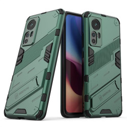 Хибриден гръб със стойка марка BIBERCAS за Xiaomi 12 - зелен металик