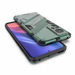 Хибриден гръб със стойка марка BIBERCAS за Xiaomi 12 - зелен металик - 1