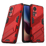 Хибриден гръб със стойка марка BIBERCAS за Xiaomi 12 - червен