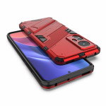 Хибриден гръб със стойка марка BIBERCAS за Xiaomi 12 - червен - 1