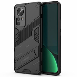 Хибриден гръб със стойка марка BIBERCAS за Xiaomi 12T 5G/12T Pro - черен