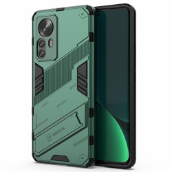 Хибриден гръб със стойка марка BIBERCAS за Xiaomi 12T 5G/12T Pro - зелен металик