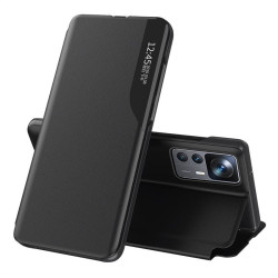 Тънък кожен калъф за Xiaomi 12T 5G/12T Pro – черен