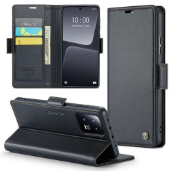 Калъф страничен flip марка CASEME за Xiaomi 13 – черен