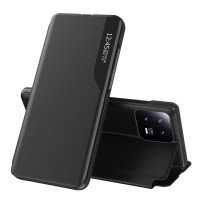 Тънък кожен калъф за Xiaomi 13 – черен