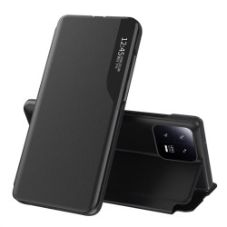 Тънък кожен калъф за Xiaomi 13 – черен