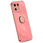 Хибриден гръб със стойка тип пръстен марка XINLI за Xiaomi 13 - червен