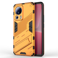 Хибриден гръб със стойка марка BIBERCAS за Xiaomi 13 Lite - оранжев