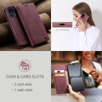 Калъф страничен flip марка CASEME за Xiaomi 13 Lite – винено червен - 0 Калъф страничен flip марка CASEME за Xiaomi 13 Lite – винено червен - 0