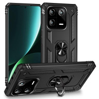 Хибриден гръб със стойка за Xiaomi 13 Pro - черен