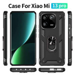 Хибриден гръб със стойка за Xiaomi 13 Pro - черен - 1